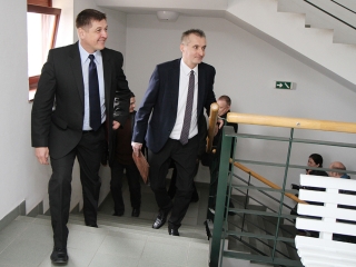 Polgármesteri látogatás a rendőrségen - fotó: Sándor Judit