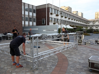 Rádió 1 Roadshow színpadállítás - fotó: Sándor Judit