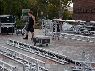 Rádió 1 Roadshow színpadállítás - fotó: Sándor Judit