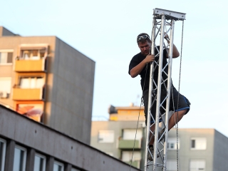 Rádió 1 Roadshow színpadállítás - fotó: Sándor Judit