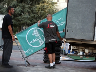 Rádió 1 Roadshow színpadállítás - fotó: Sándor Judit