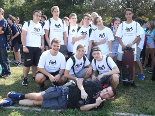 Centrumban a család - fotó: Sándor Judit