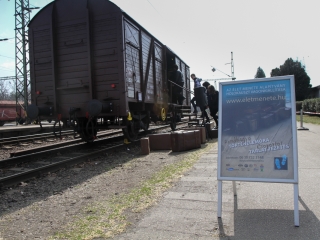 Holokauszt vagonkiállítás - fotó: Ónodi Zoltán