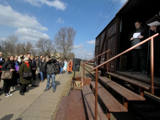 Holokauszt vagonkiállítás - fotó: Ónodi Zoltán