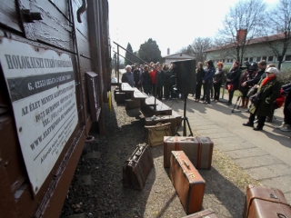 Holokauszt vagonkiállítás - fotó: Ónodi Zoltán
