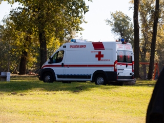 Vöröskeresztes gyakorlat a Szalki-szigeten - fotó: Ónodi Zoltán