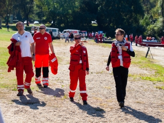 Vöröskeresztes gyakorlat a Szalki-szigeten - fotó: Ónodi Zoltán