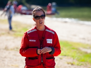 Vöröskeresztes gyakorlat a Szalki-szigeten - fotó: Ónodi Zoltán