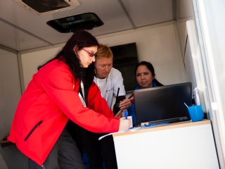 Vöröskeresztes gyakorlat a Szalki-szigeten - fotó: Ónodi Zoltán