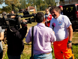 Vöröskeresztes gyakorlat a Szalki-szigeten - fotó: Ónodi Zoltán