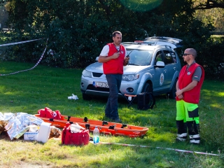 Vöröskeresztes gyakorlat a Szalki-szigeten - fotó: Ónodi Zoltán