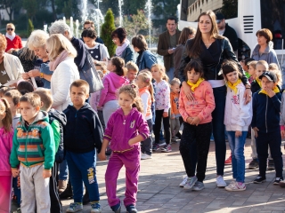 Óriási tesióra a főtéren - fotó: Ónodi Zoltán