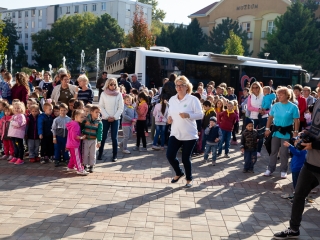 Óriási tesióra a főtéren - fotó: Ónodi Zoltán