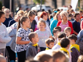 Óriási tesióra a főtéren - fotó: Ónodi Zoltán