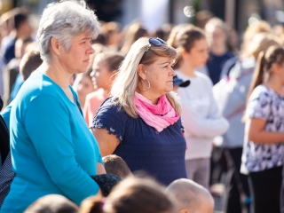 Óriási tesióra a főtéren - fotó: Ónodi Zoltán