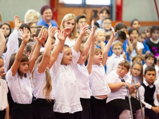 Elsősavató a Dózsában - fotó: Ónodi Zoltán