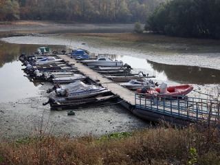 A Duna vízszintje városunknál - fotó: Sándor Judit