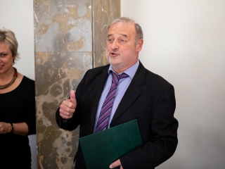 Dr. Bakos Károly köszöntése - fotó: Ónodi Zoltán