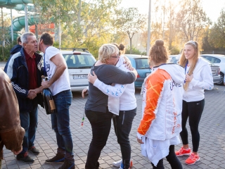 Hazaérkeztek a vízilabdás Szuperlányok - fotó: Ónodi Zoltán