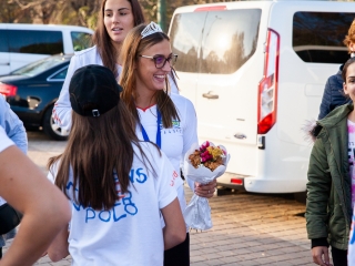 Hazaérkeztek a vízilabdás Szuperlányok - fotó: Ónodi Zoltán