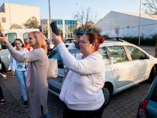 Hazaérkeztek a vízilabdás Szuperlányok - fotó: Ónodi Zoltán