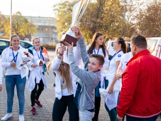 Hazaérkeztek a vízilabdás Szuperlányok - fotó: Ónodi Zoltán