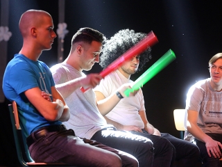 A Dunaferr iskola szalagavatója a sportcsarnokban  - fotó: Sándor Judit