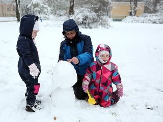 Hótakaró alatt a város - fotó: Sándor Judit