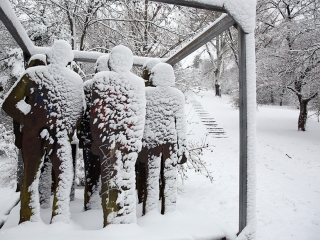 Hótakaró alatt a város - fotó: Sándor Judit