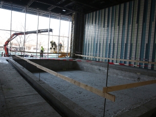 Képek az uszodafelújításról - fotó: Sándor Judit