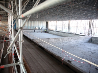 Képek az uszodafelújításról - fotó: Sándor Judit