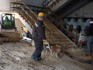 Képek az uszodafelújításról - fotó: Sándor Judit