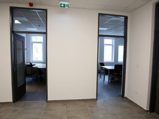 Az egykori zöld SZTK felújítása (2019) - fotó: Sándor Judit