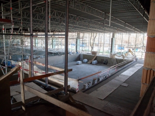 Jó ütemben halad az uszoda felújítása - fotó: Ónodi Zoltán