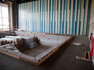 Jó ütemben halad az uszoda felújítása - fotó: Ónodi Zoltán