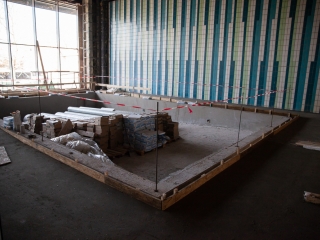 Jó ütemben halad az uszoda felújítása - fotó: Ónodi Zoltán