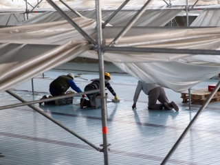 Jó ütemben halad az uszoda felújítása - fotó: Ónodi Zoltán