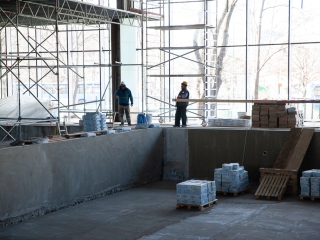 Jó ütemben halad az uszoda felújítása - fotó: Ónodi Zoltán