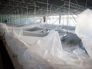 Jó ütemben halad az uszoda felújítása - fotó: Ónodi Zoltán