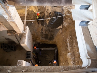 Jó ütemben halad az uszoda felújítása - fotó: Ónodi Zoltán