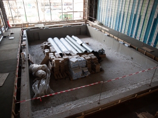 Jó ütemben halad az uszoda felújítása - fotó: Ónodi Zoltán