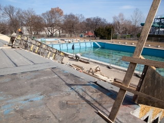 Jó ütemben halad az uszoda felújítása - fotó: Ónodi Zoltán