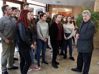 Tárlatvezetés a Pannonban - fotó: Sándor Judit