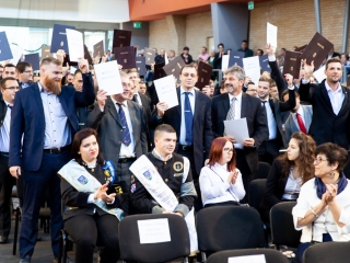 Diplomaátadó az egyetemen (2019. március) - fotó: Ónodi Zoltán