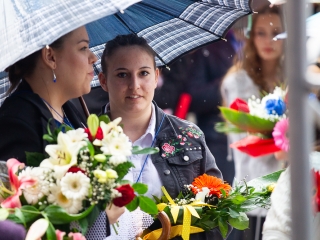 A Lorántffy iskola diákjainak ballagása a főtéren - fotó: Ónodi Zoltán