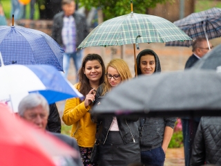 A Lorántffy iskola diákjainak ballagása a főtéren - fotó: Ónodi Zoltán
