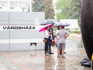 A Lorántffy iskola diákjainak ballagása a főtéren - fotó: Ónodi Zoltán