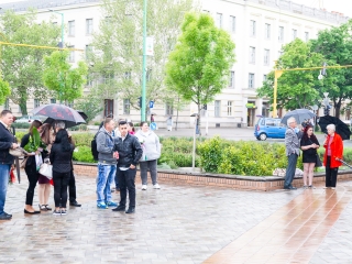 A Lorántffy iskola diákjainak ballagása a főtéren - fotó: Ónodi Zoltán