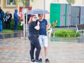 A Lorántffy iskola diákjainak ballagása a főtéren - fotó: Ónodi Zoltán