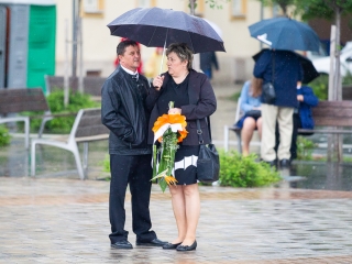 A Lorántffy iskola diákjainak ballagása a főtéren - fotó: Ónodi Zoltán